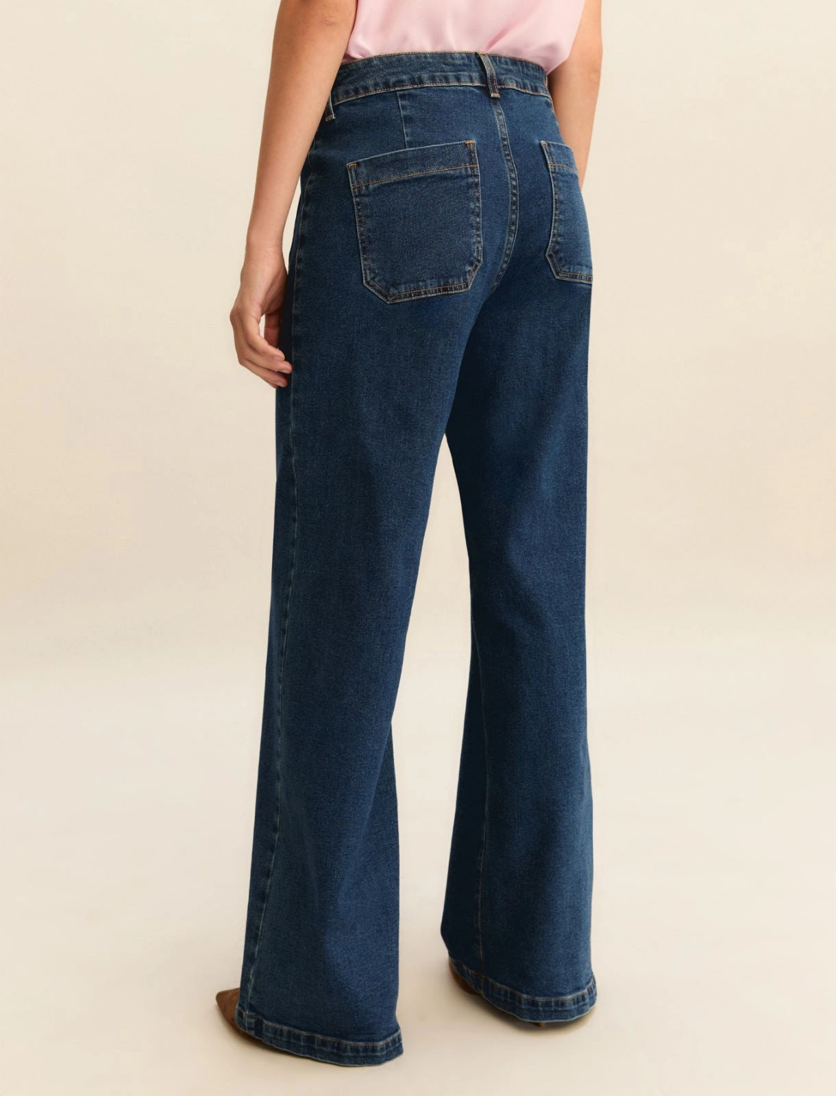 SS26 EMME MARELLA DENIM TROUSERS | EMMWIDEFLARE