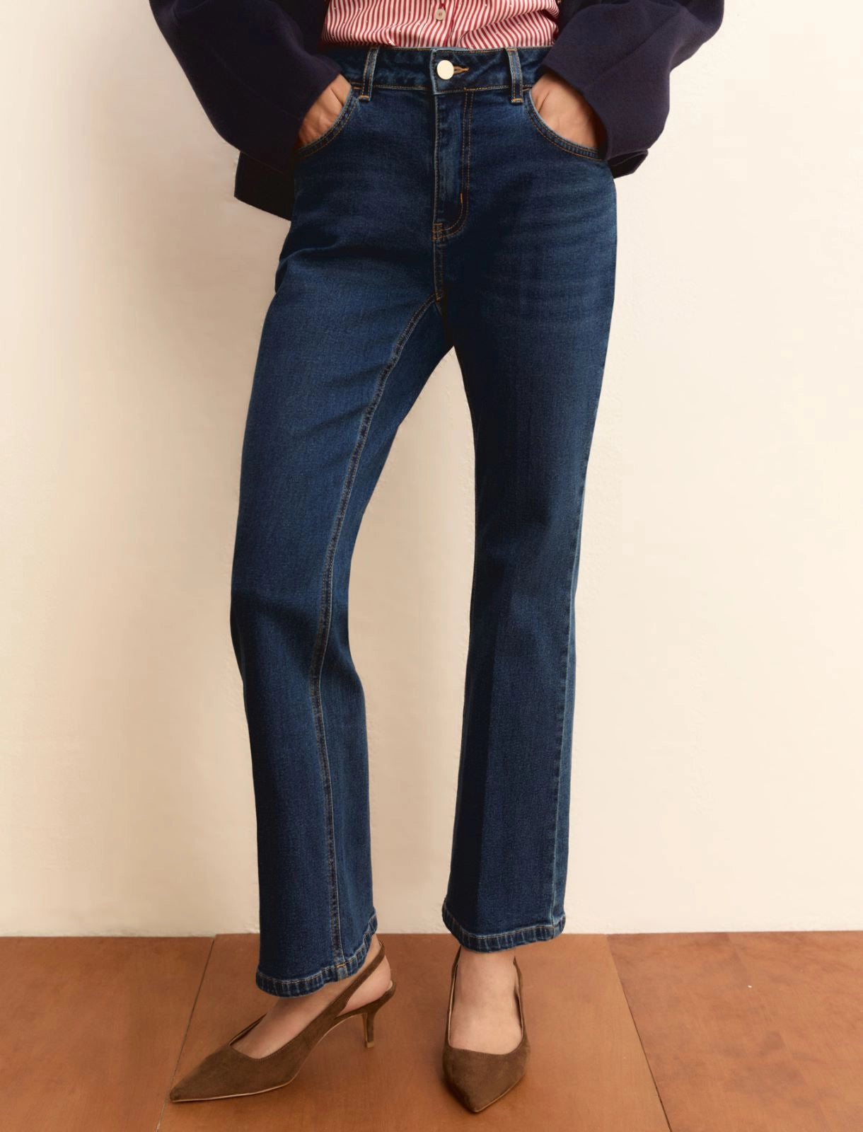 SS26 EMME MARELLA DENIM TROUSERS | EMMSLIMFLARE