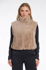 AW25 Rino & Pelle Short faux fur waistcoat | Nikki