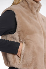 AW25 Rino & Pelle Short faux fur waistcoat | Nikki