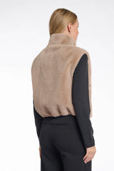 AW25 Rino & Pelle Short faux fur waistcoat | Nikki