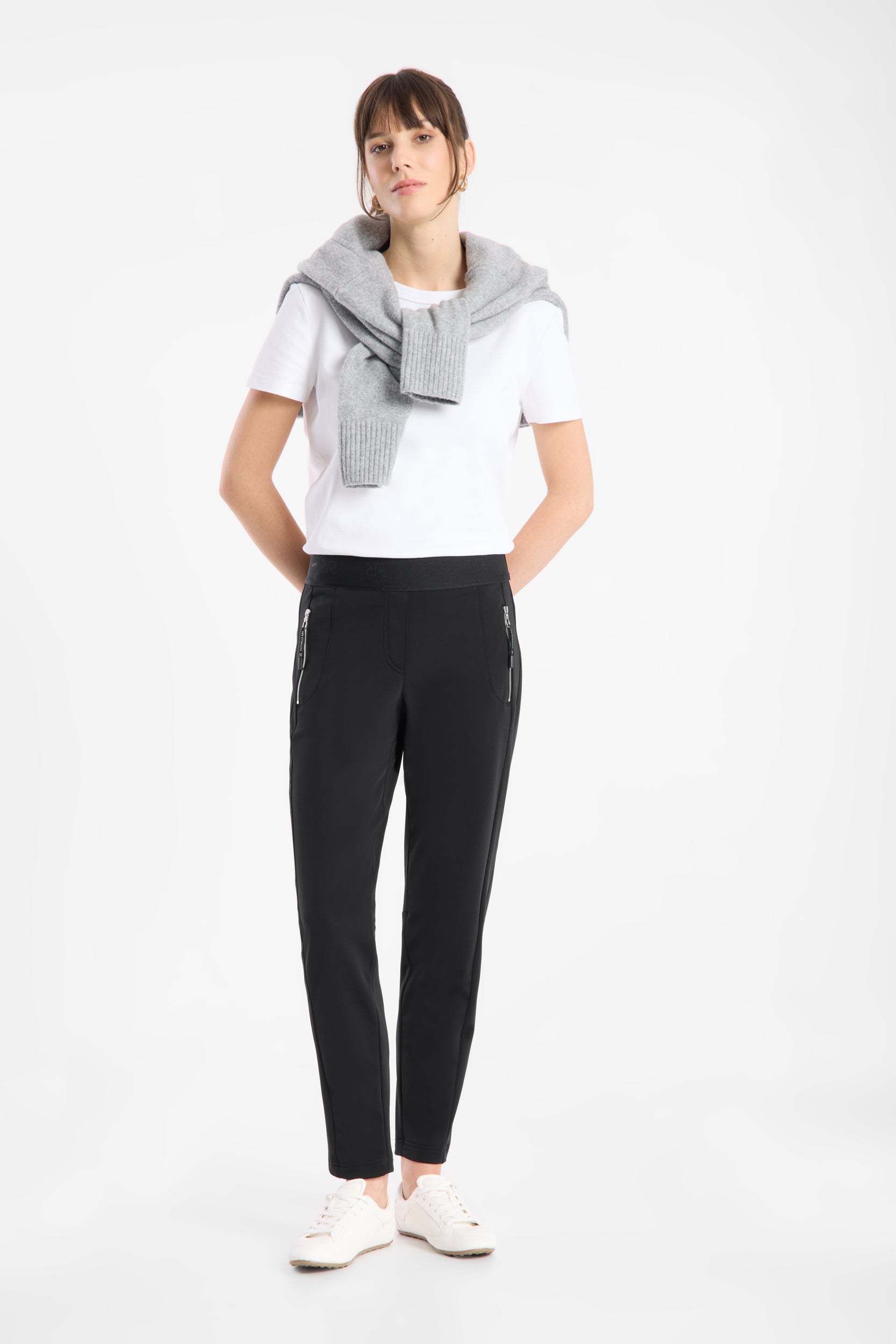 AW26 RAFFAELLO ROSSI NATINA RIBBON THERMO JERSEY TROUSERS