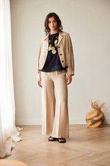 SS26 PERUZZI LUSTER LINEN PATCH POCKET JACKET | SANREMO