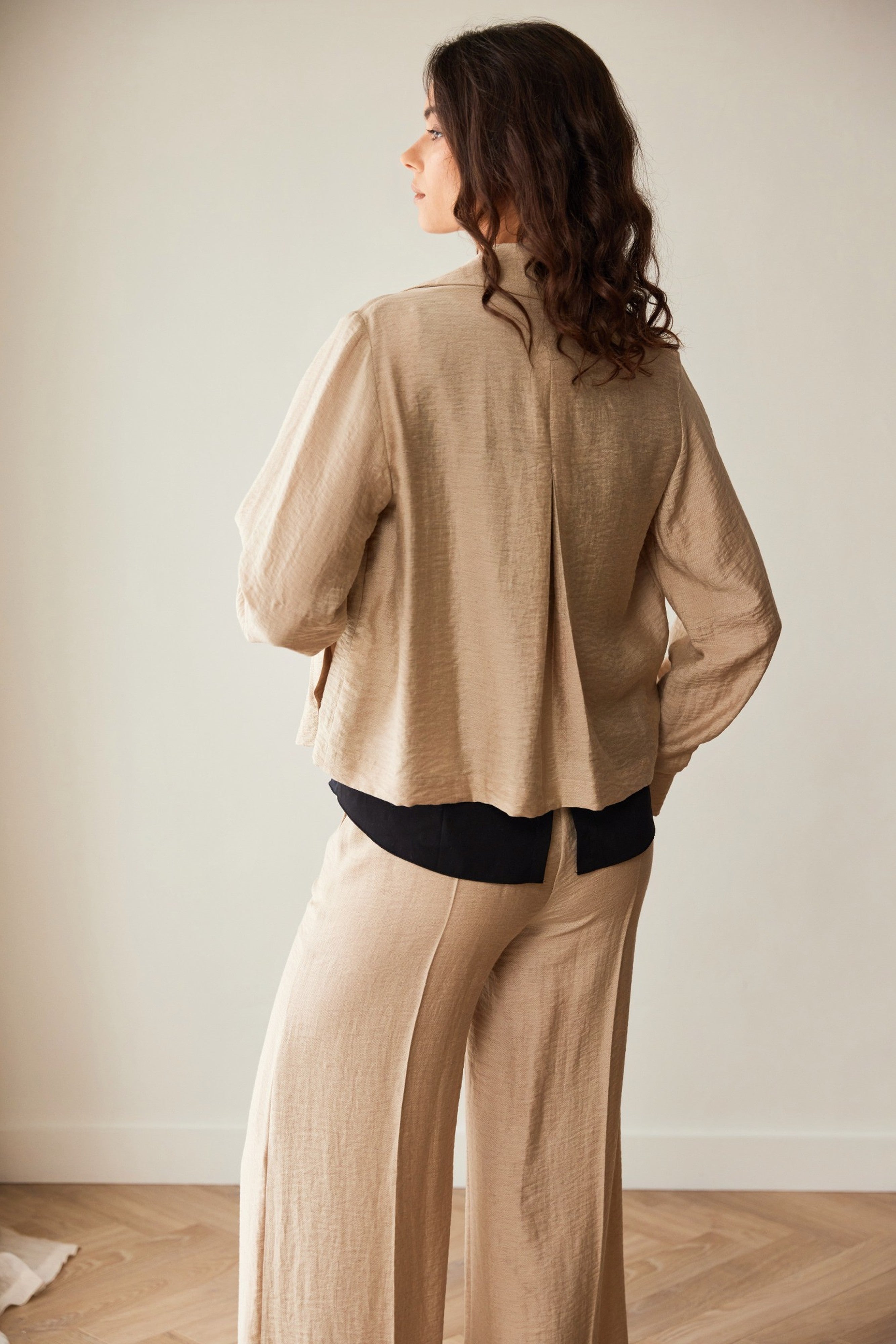 SS26 PERUZZI LUSTER LINEN PATCH POCKET JACKET | SANREMO