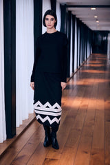 AW25 Peruzzi ZIG ZAG SKIRT
