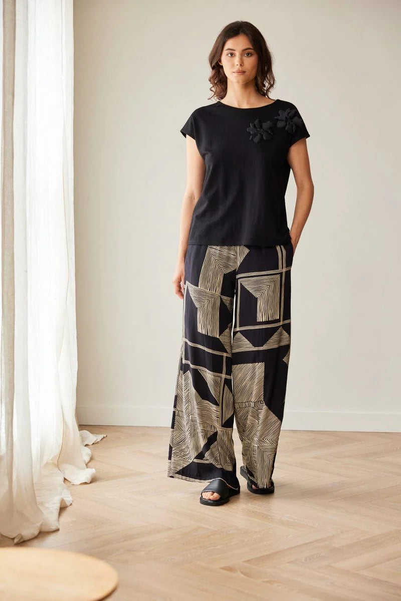 SS26 PERUZZI GEO PRINT TROUSERS | COMO