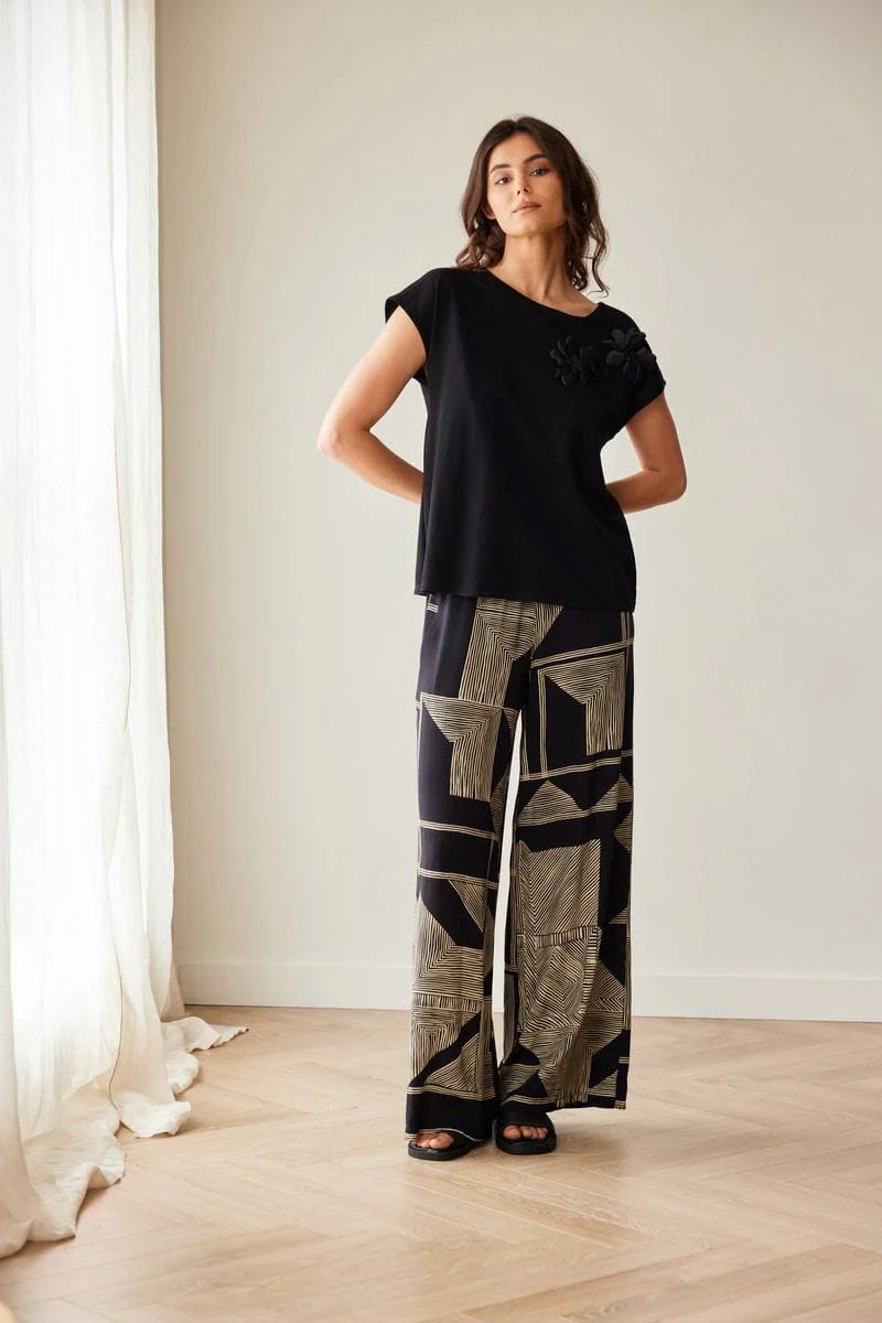 SS26 PERUZZI GEO PRINT TROUSERS | COMO