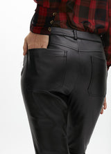 AW25 Lola Casademunt Faux Leather Effect Trousers with Zippers