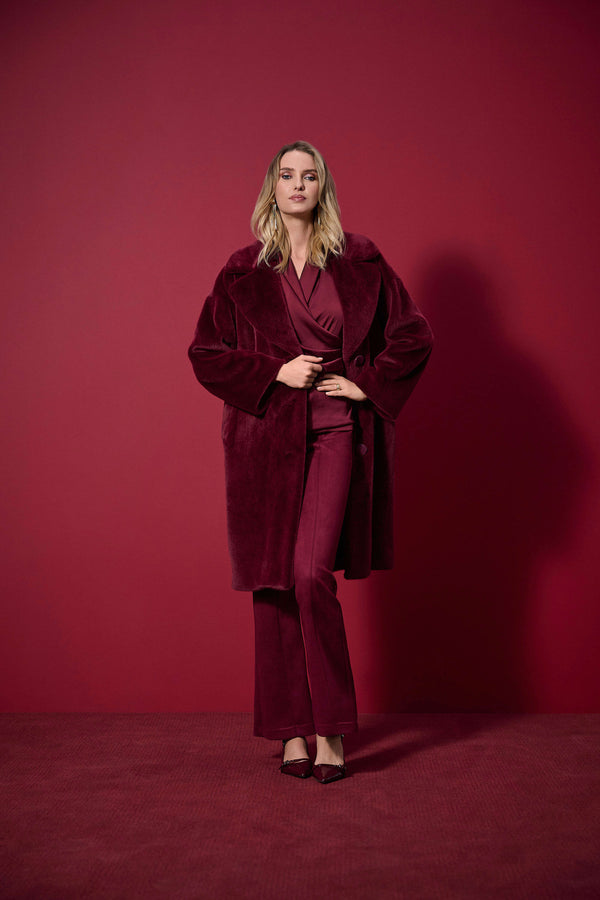 AW25 Joseph Ribkoff Faux Fur Coat