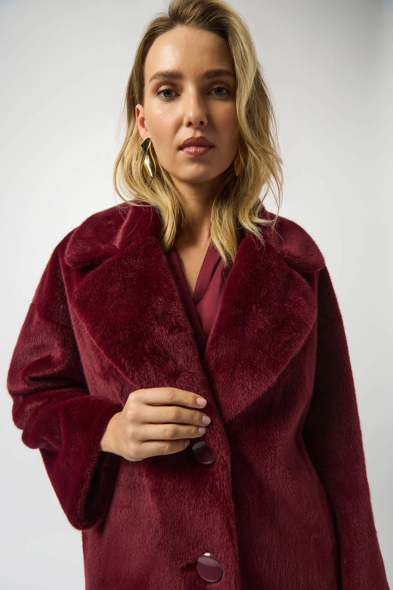 AW25 Joseph Ribkoff Faux Fur Coat
