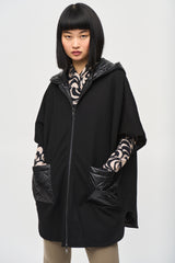 Jada Reversible Hooded Cape Jacket