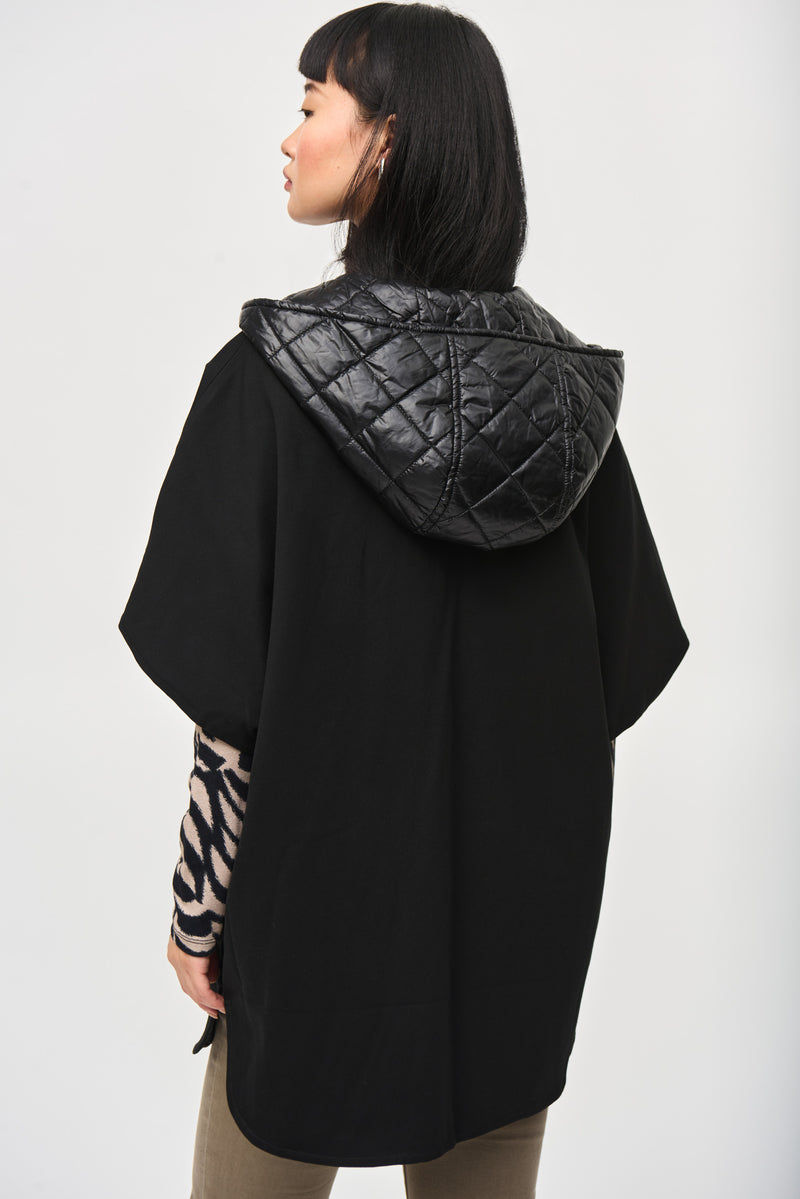 Jada Reversible Hooded Cape Jacket