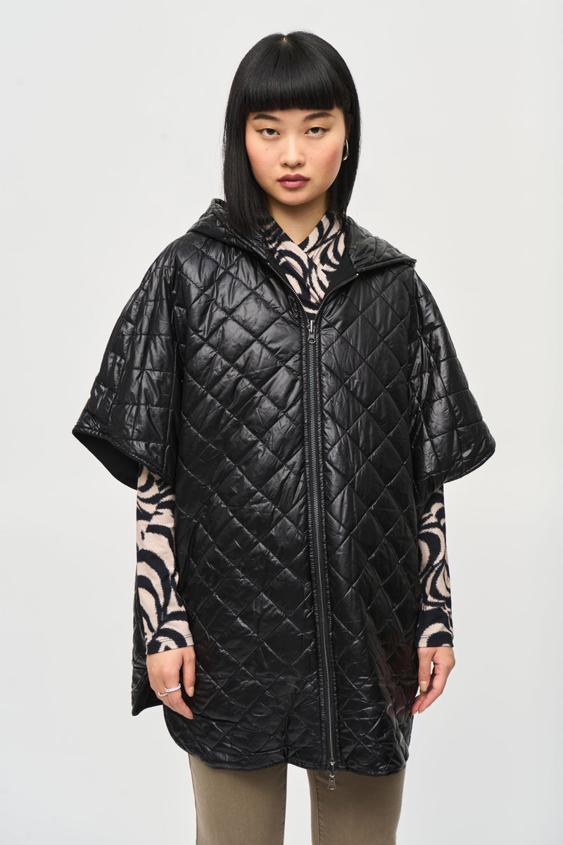 Jada Reversible Hooded Cape Jacket