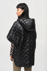 Jada Reversible Hooded Cape Jacket