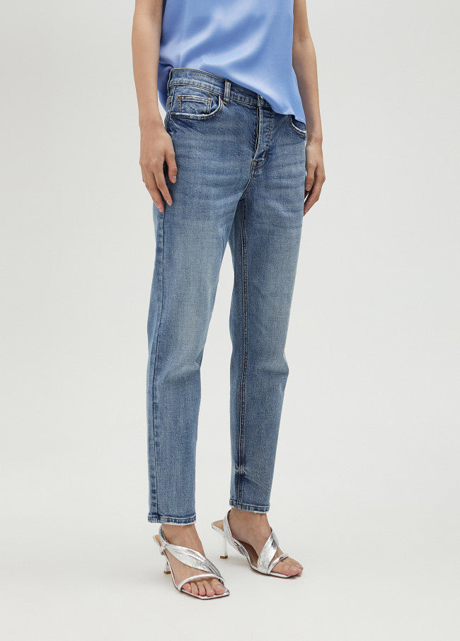 Bleached Denim Jeans