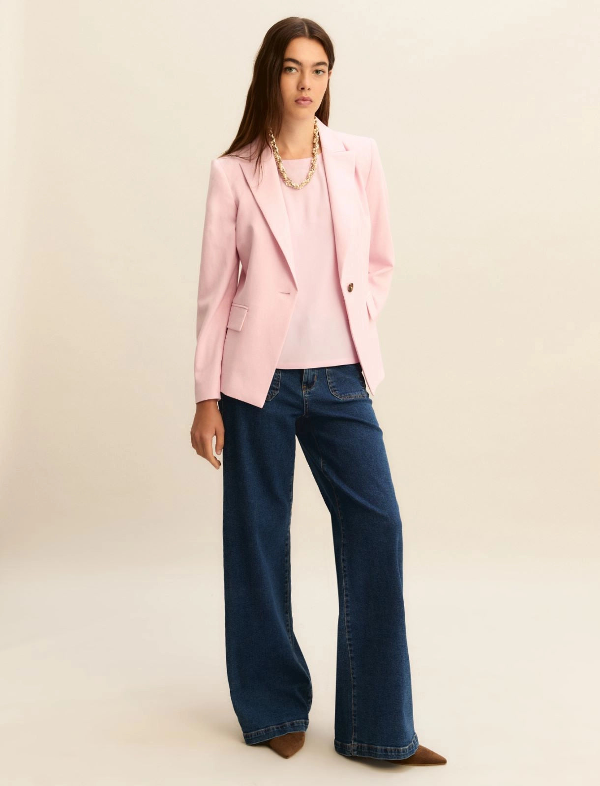 SS26 EMME MARELLA DENIM TROUSERS | EMMWIDEFLARE