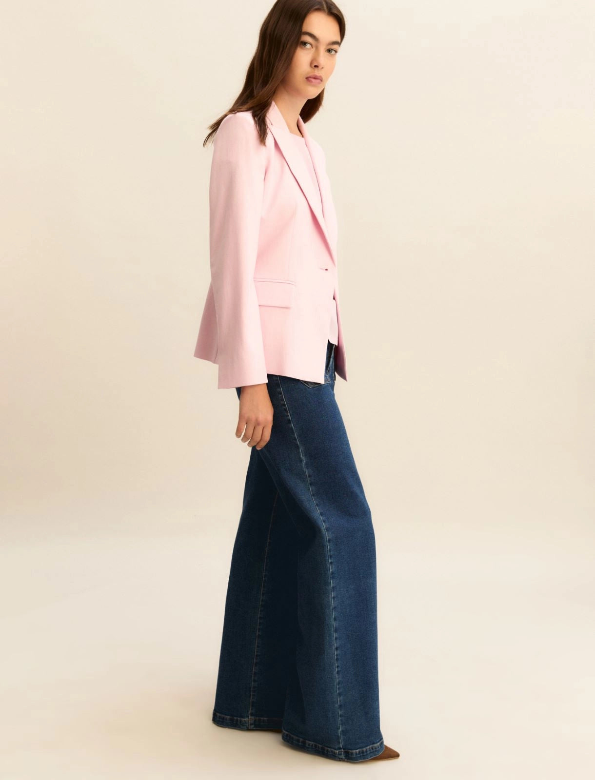 SS26 EMME MARELLA DENIM TROUSERS | EMMWIDEFLARE