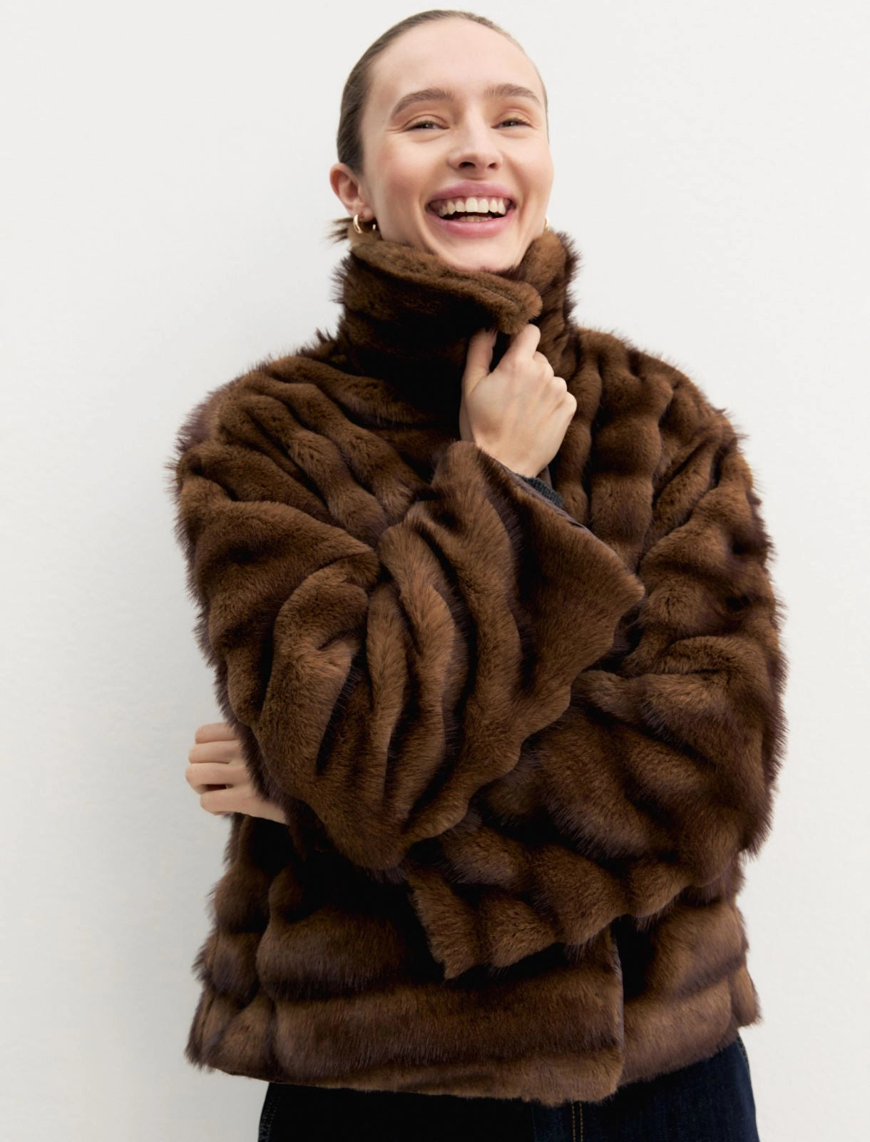 AW26 EMME MARELLA FAUX-FUR JACKET | EMMAGIO