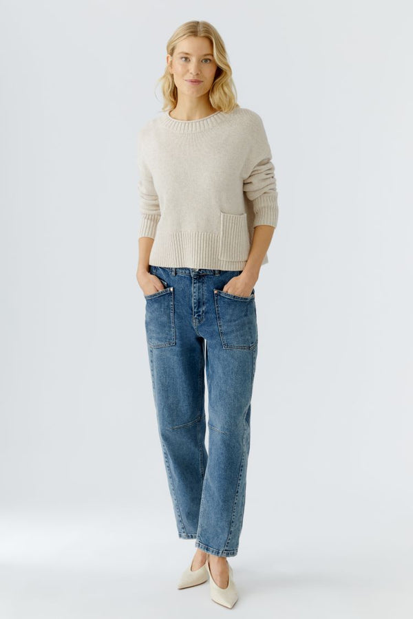 AW25 OUI LT. BEIGE MELANGE JUMPER