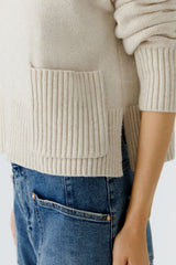 AW25 OUI LT. BEIGE MELANGE JUMPER