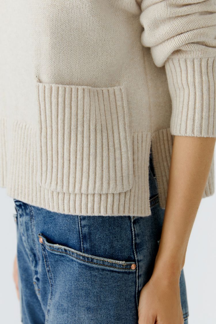 AW25 OUI LT. BEIGE MELANGE JUMPER
