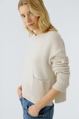 AW25 OUI LT. BEIGE MELANGE JUMPER