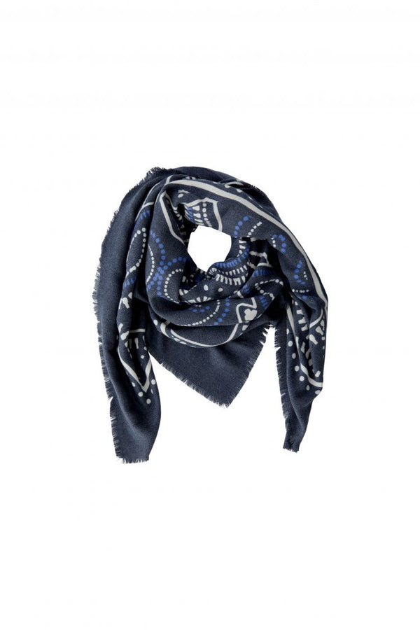 AW25 Oui Dk.Blue Blue Scarf