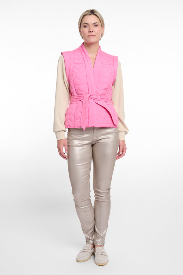 Doria Quilted Bodywarmer - Bright Pink