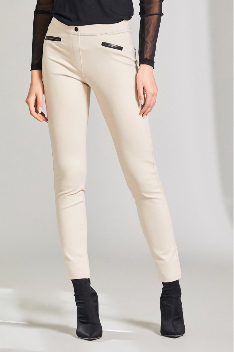 AW24 - Pleather Trim Jegging