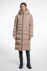 AW25 Rino & Pelle Long padded hooded coat with faux fur | Keilafur