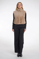 AW25 Rino & Pelle Short faux fur waistcoat | Nikki