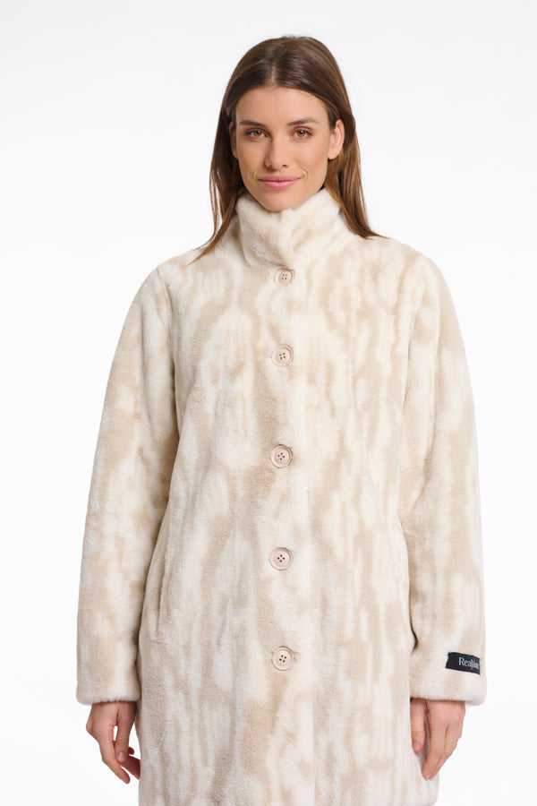 AW25 Rino & Pelle Single breasted fake fur coat | Nonna 2