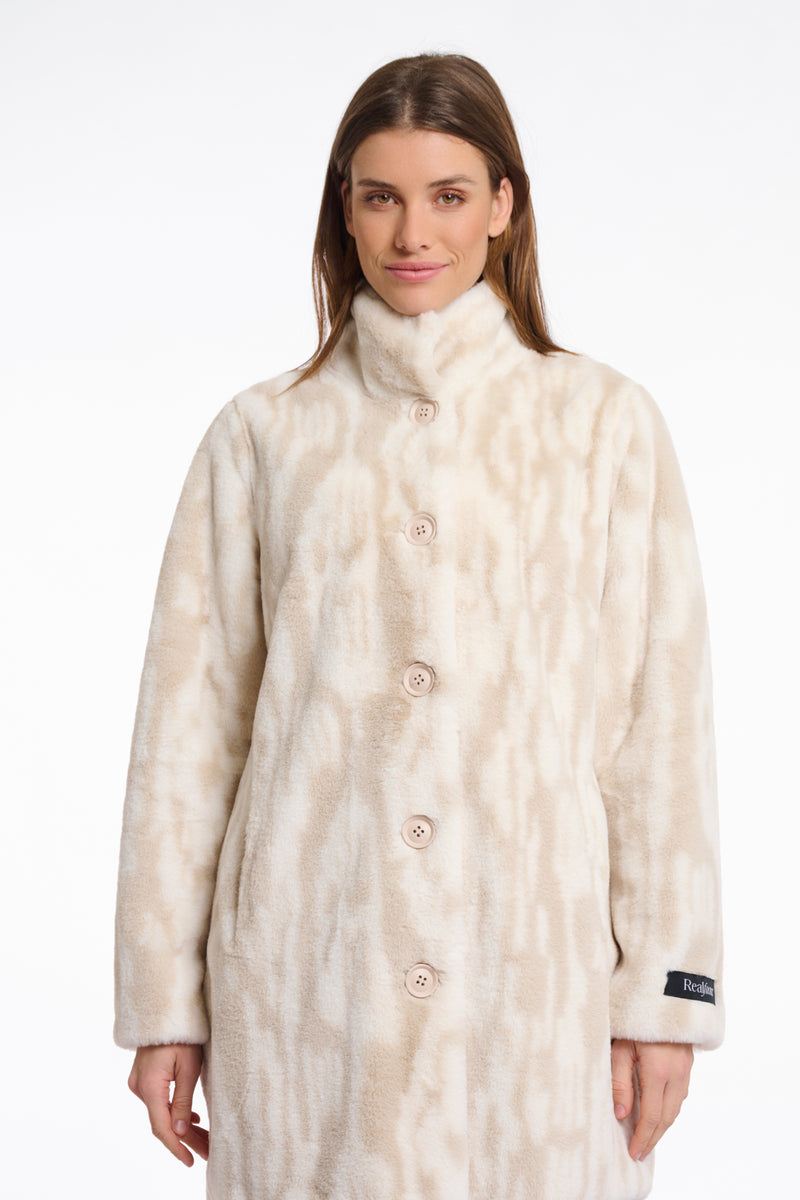AW25 Rino & Pelle Single breasted fake fur coat | Nonna 2