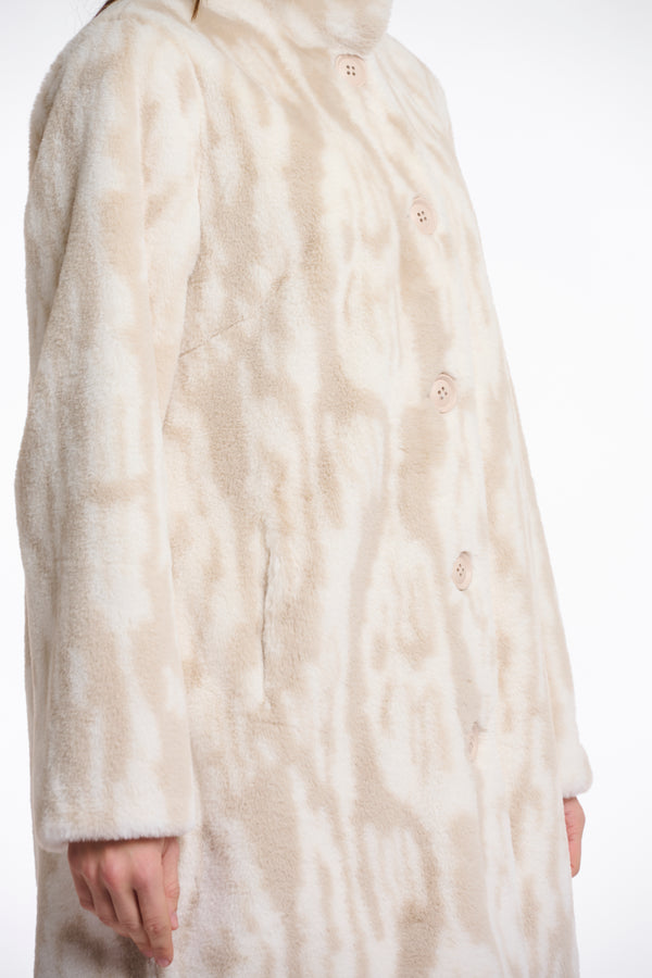 AW25 Rino & Pelle Single breasted fake fur coat | Nonna 2