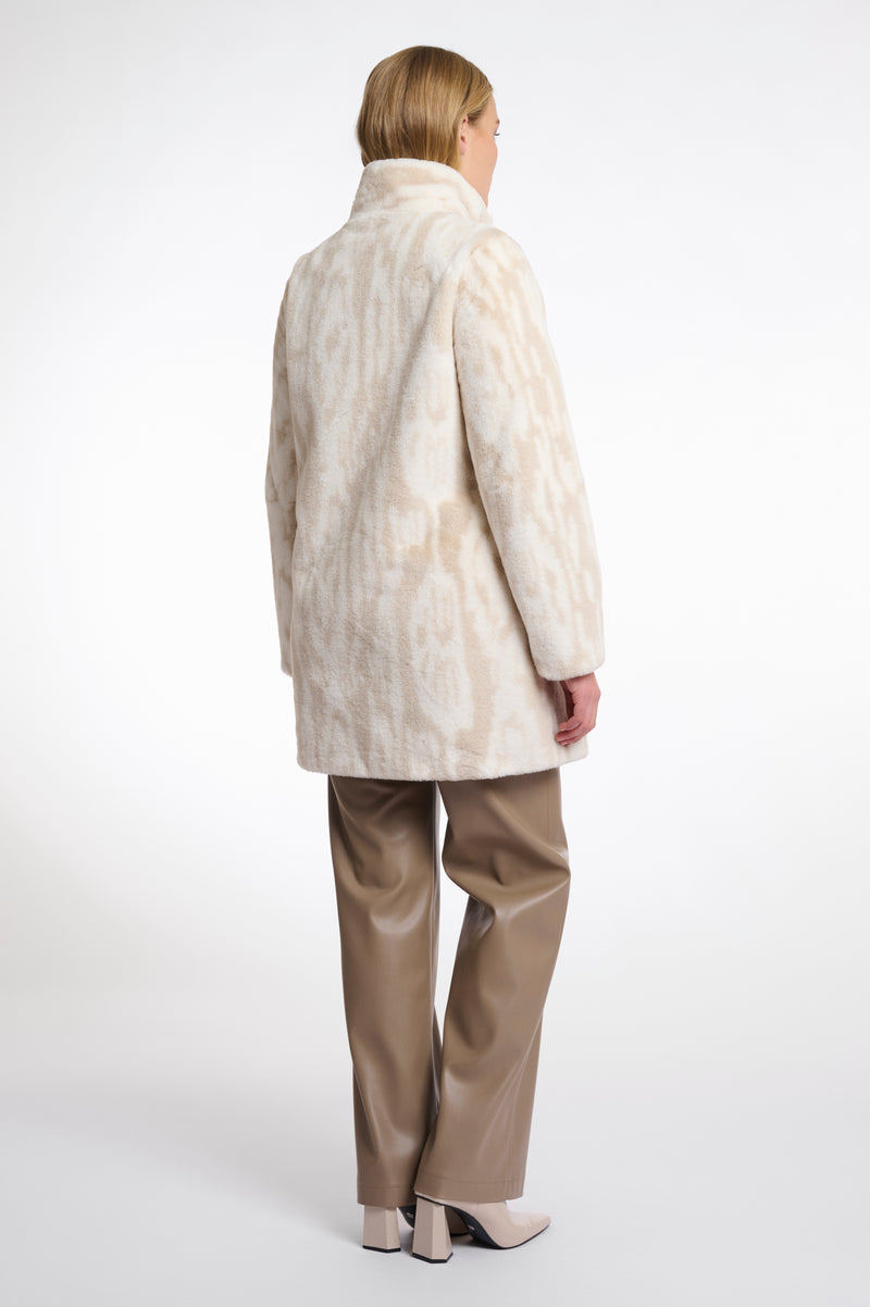 AW25 Rino & Pelle Single breasted fake fur coat | Nonna 2