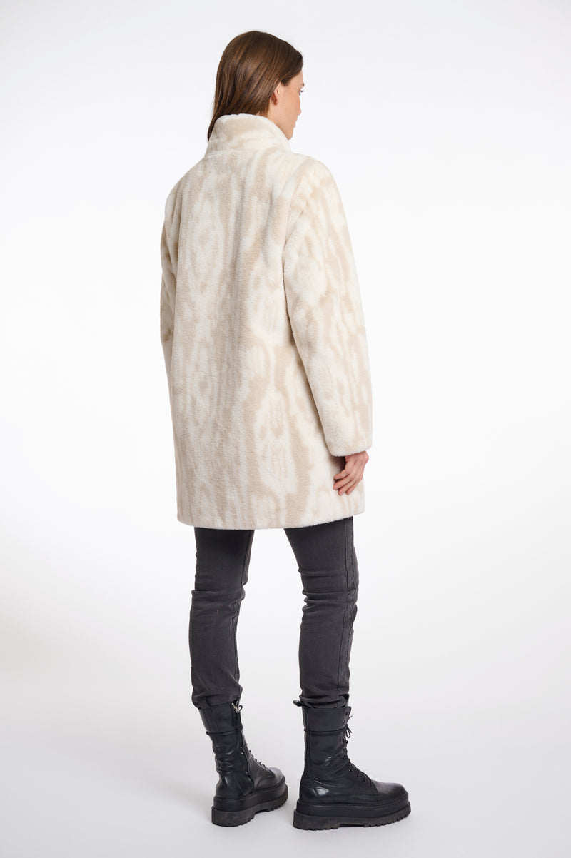 AW25 Rino & Pelle Single breasted fake fur coat | Nonna 2