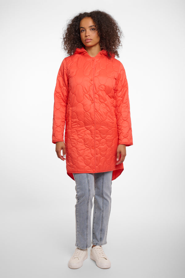 Polar Midi length bomber with detachable hood