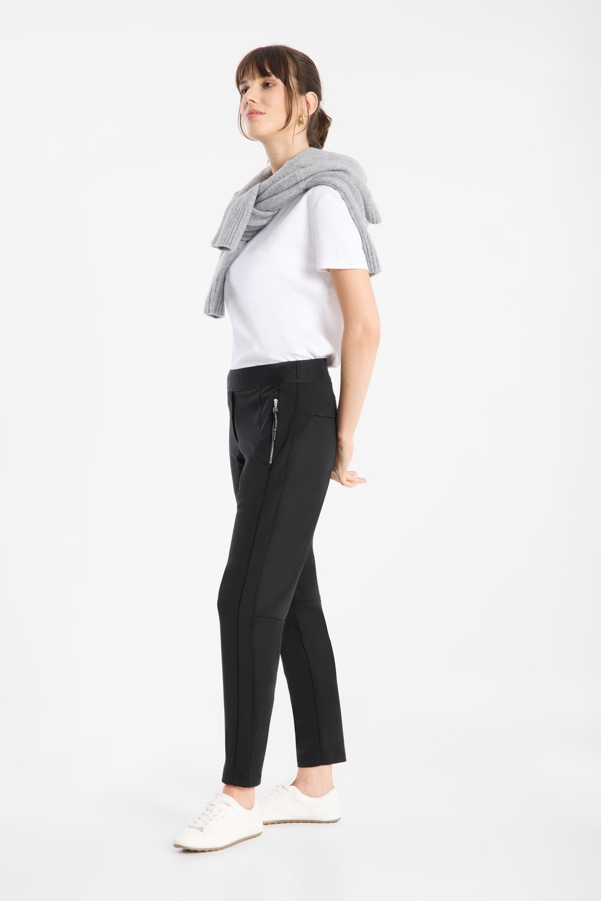 AW26 RAFFAELLO ROSSI NATINA RIBBON THERMO JERSEY TROUSERS