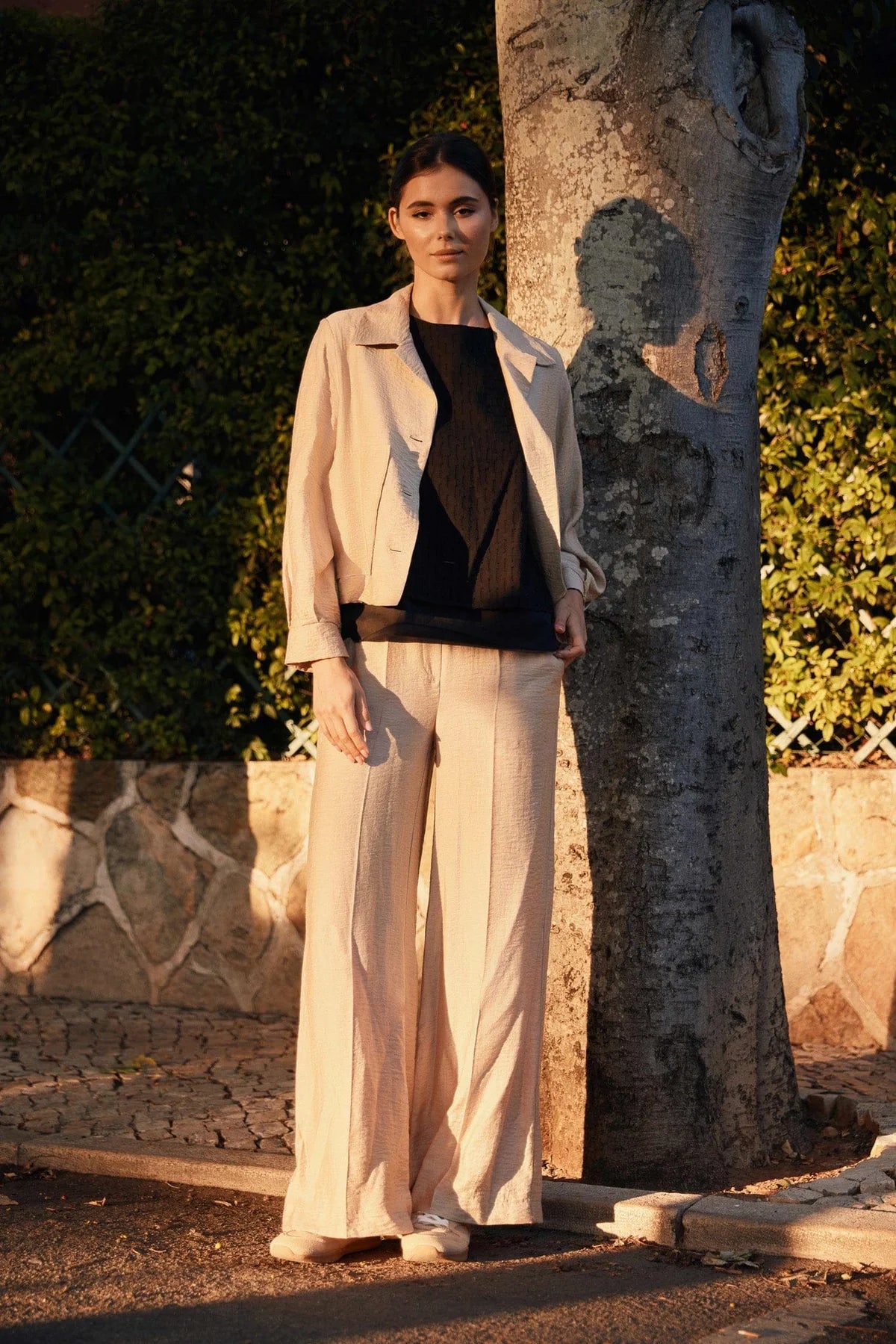 SS26 PERUZZI LUSTER LINEN PATCH POCKET JACKET | SANREMO