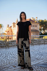 SS26 PERUZZI GEO PRINT TROUSERS | COMO