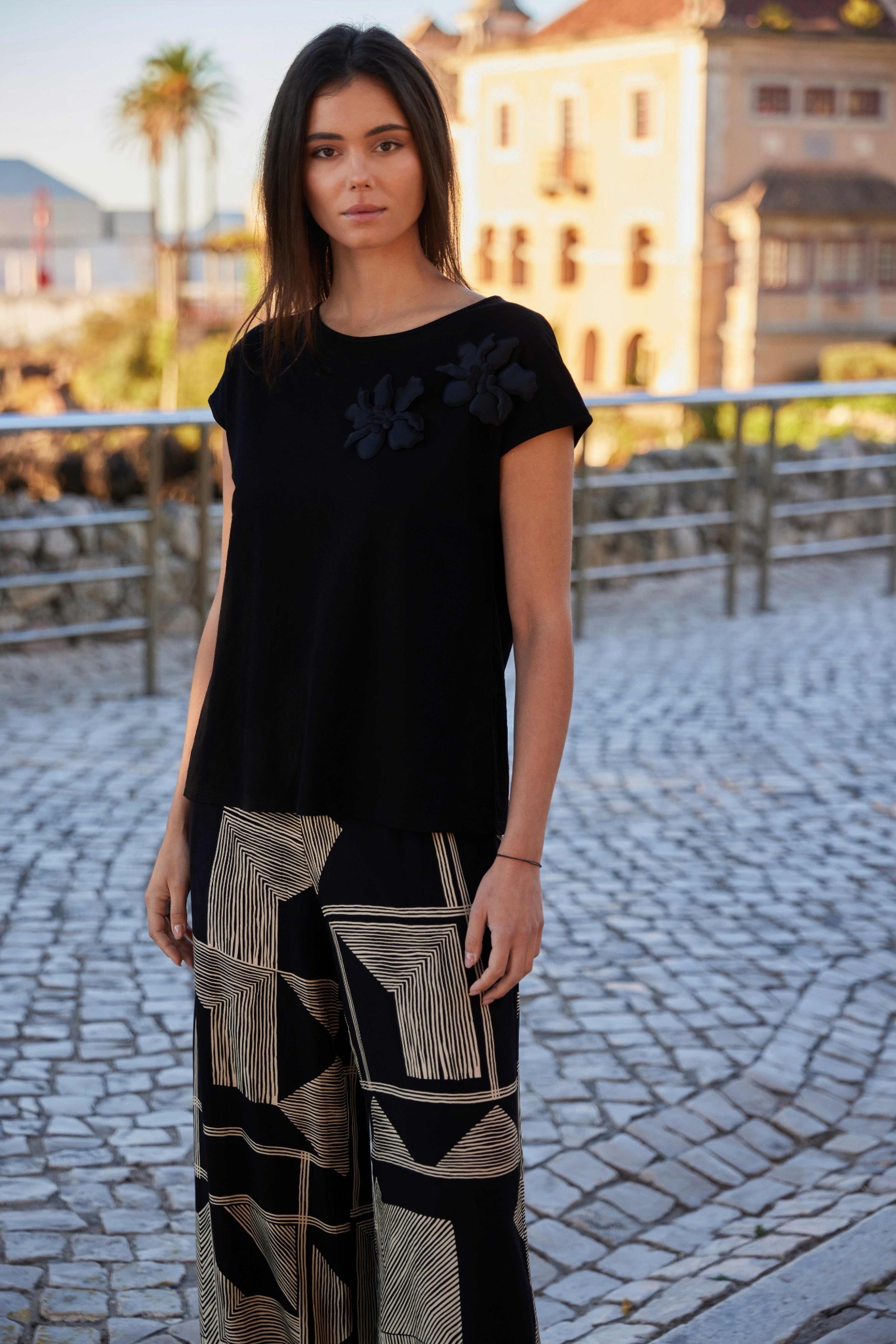 SS26 PERUZZI GEO PRINT TROUSERS | COMO