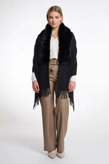 AW25 Rino & Pelle Cape with fur details|Wendy