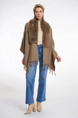 AW25 Rino & Pelle Cape with fur details|Wendy