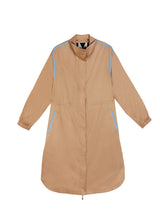 Trench Coat with Blue Piping