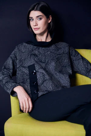 AW25 Peruzzi JACQUARD BUTTON SWEATER