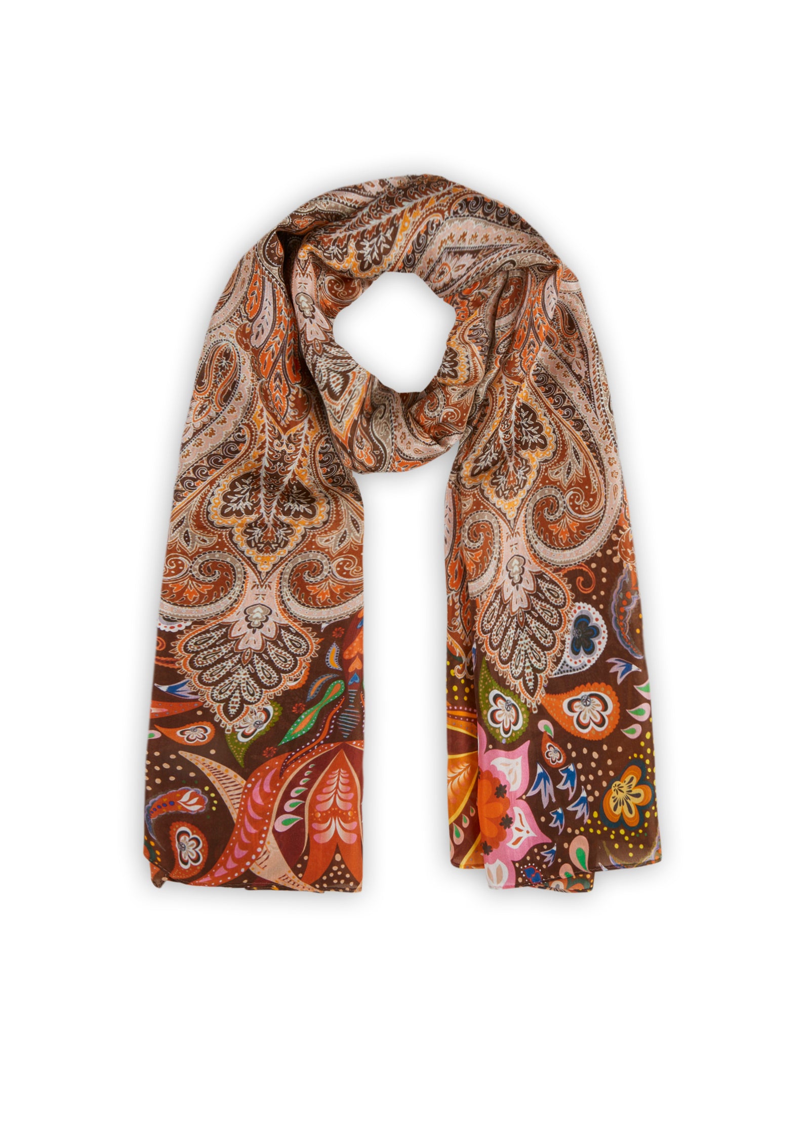 Foulard En Soie CODellO Vintage - Dimensions 52x52 Cm - Rose - Occasion Style Tour De Cou