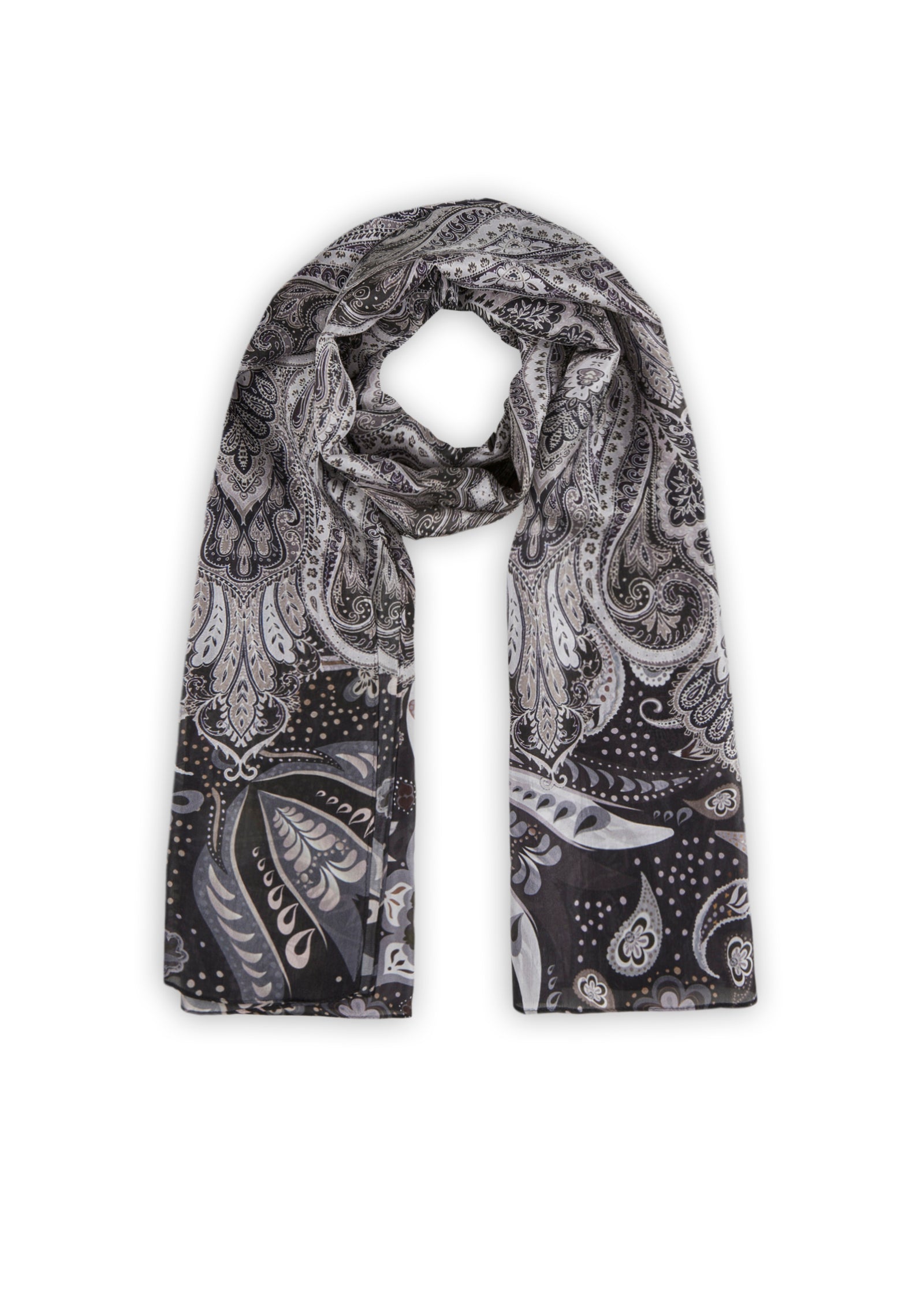 Châle Foulard Vintage Codello - Dimensions 180 X 52 Cm - Polyester Multicolore - Occasion Très Bon état