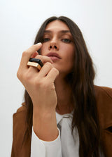 AW25 Lola Casademunt Pack of two-tone square rings
