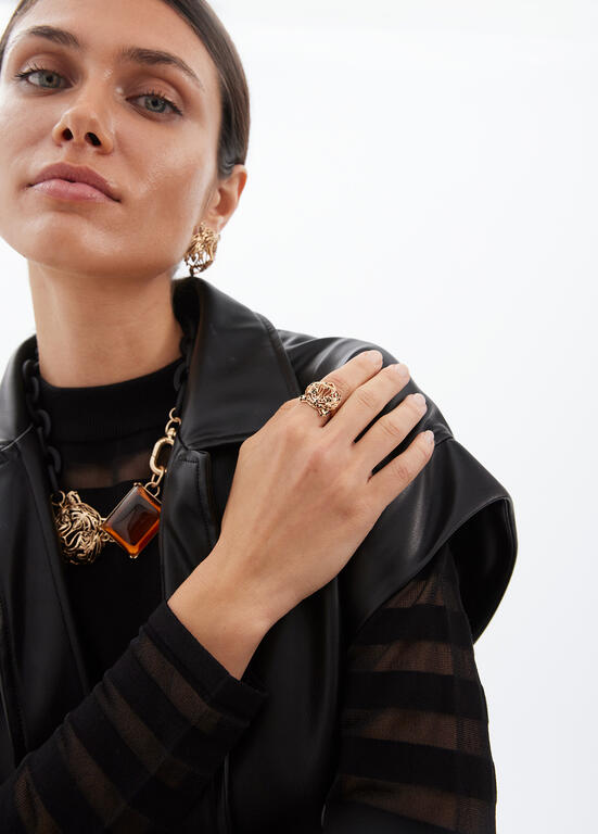 AW25 Lola Casademunt Tiger Head Ring GOLD