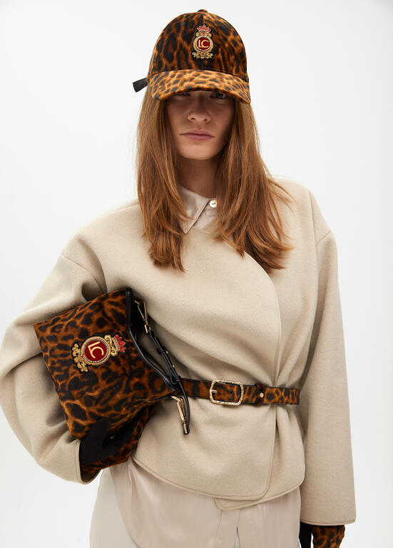 AW25 Lola Casademunt Knitted Animal Print handbag